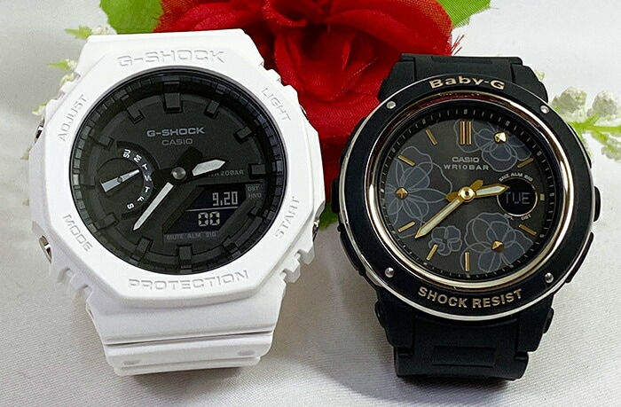 恋人たちのGショック ペアウオッチ G-SHOCK BABY-G ペア腕時計 カシオ 2本セット 電池式 アナデジ GA-2100-7AJF BGA-150FL-1AJF 人気 婚約　夫婦 高級