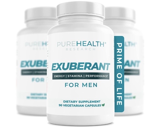 【PureHealth Research - 男性の活力のためのサプリメント】270錠入 T レベルをサポートし自然エネルギーを増加　強い筋肉と骨を促進