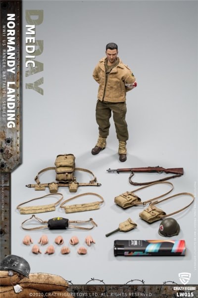 Crazy Figure MEDIC NORMANDY LANDING 1/12 アクションフィギュア LW015