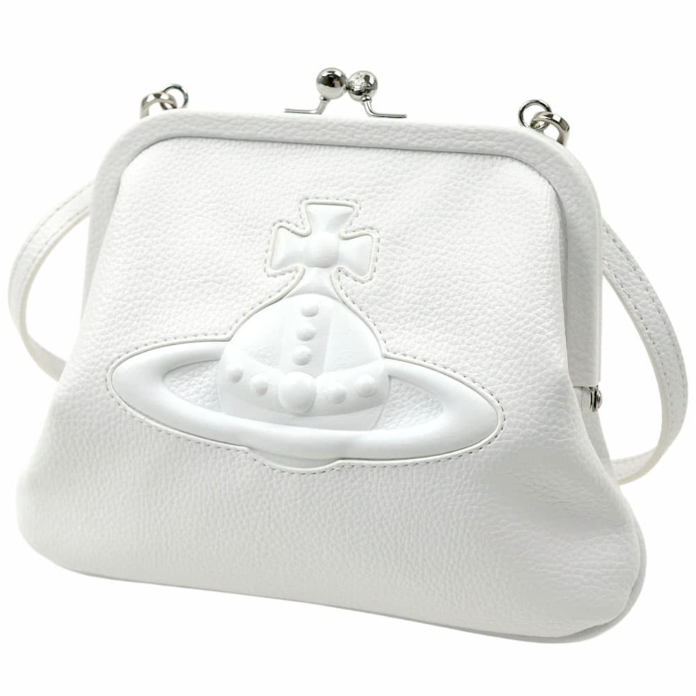 ヴィヴィアンウエストウッド ショルダーバッグ 肩掛け クラッチ レディース がま口 ホワイト Vivienne Westwood WHITE 52050001U-S000D-A402