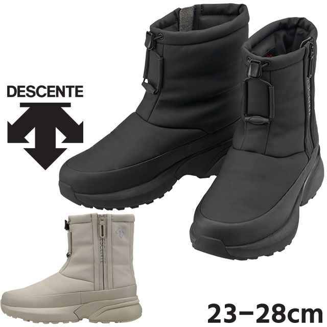 デサント メンズ ウィンターブーツ レディース スノーシューズ 雪道対応 D.トレース SL B 23.1 スノーブーツ 歩きやすい 冬底 ショートブーツ 防水 透湿 防寒 保温 滑らない ブラック 10,493円