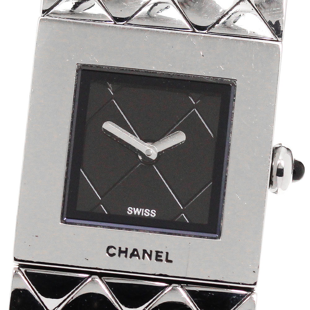 シャネル CHANEL H0009 マトラッセ クォーツ レディース 保証書付き_801607【中古】