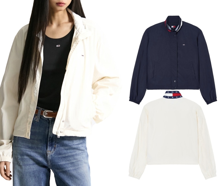 Essential Flag Collar Wind Jacket (T32F1WJC43TWT1