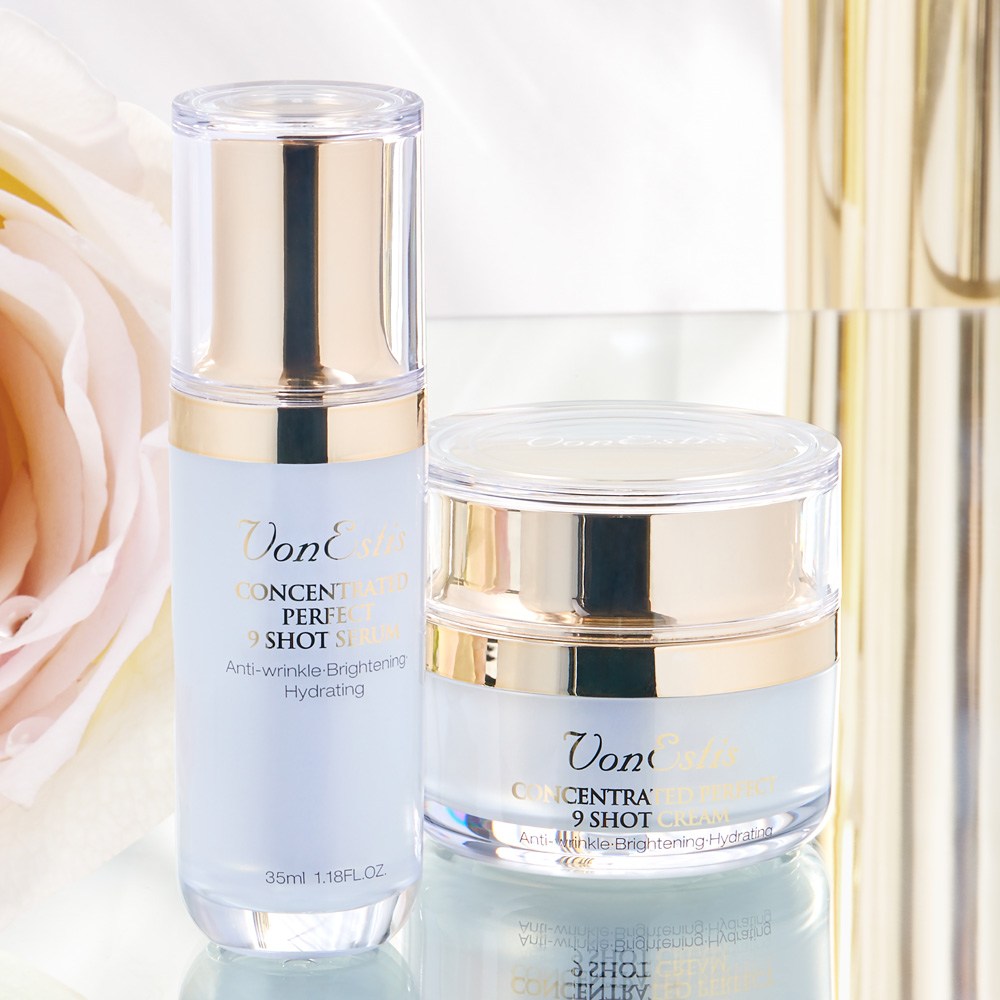 ボンエスティスパーフェクトナインショットセット（セラム+クリーム）