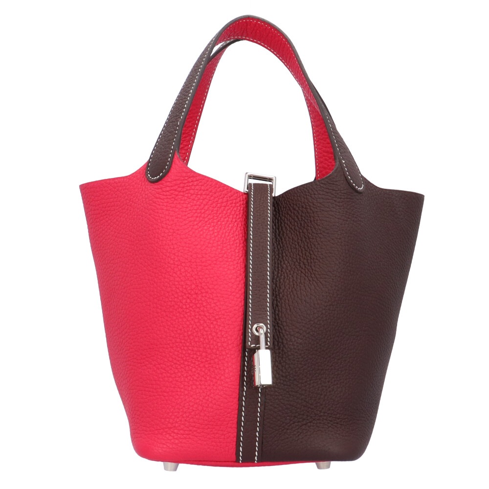 エルメス ピコタンロックPM ハンドバッグ トリヨンクレマンス ブラウン HERMES 中古 美品