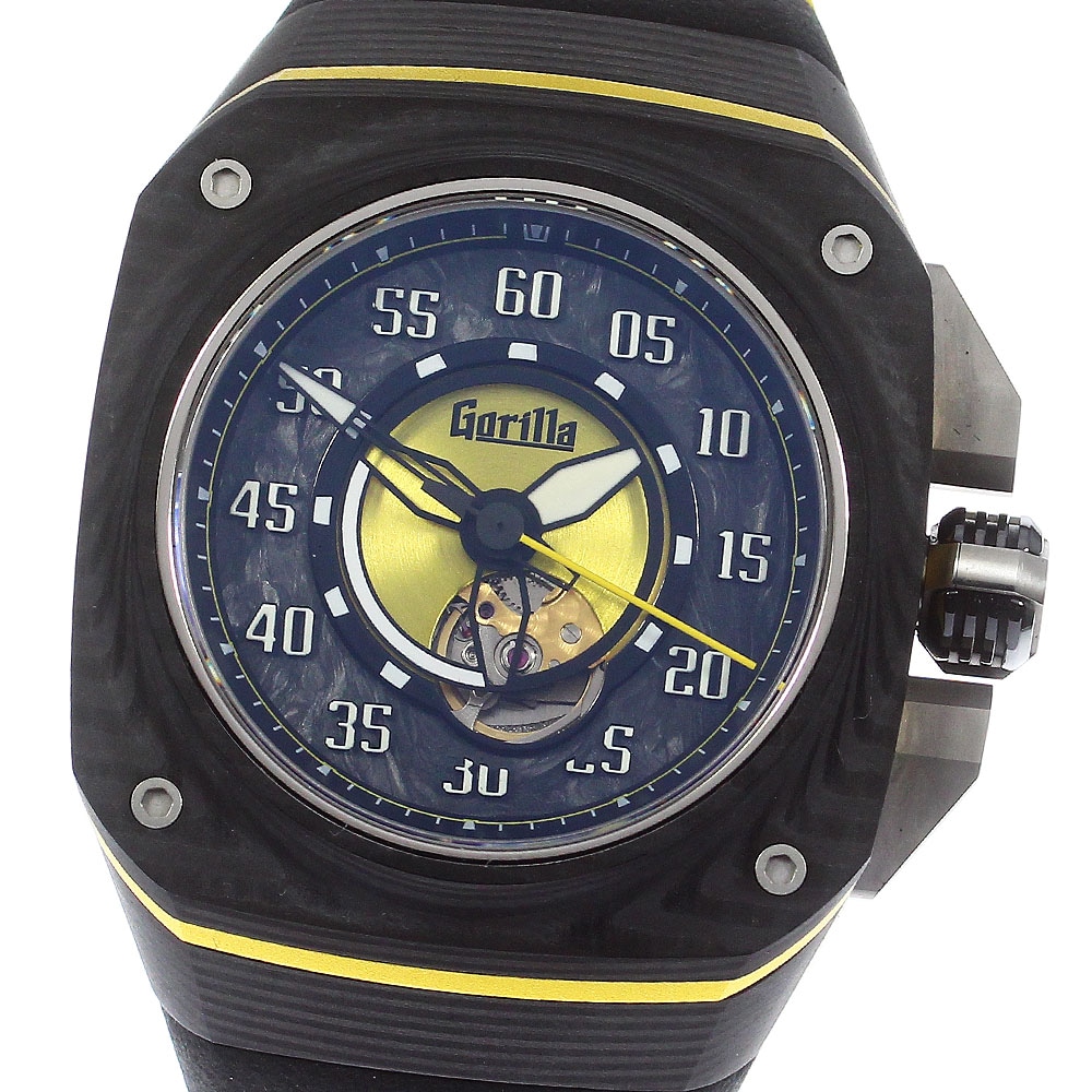 美品 箱保証書付き【Gorilla】ゴリラ ファストバック GT レオンレーシング LR1.0 自動巻き メンズ_737770【中古】