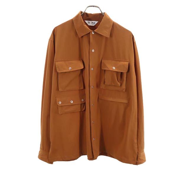 ノースバイノースイースト ナイロンブレンド シャツジャケット L ブラウン系 North by Northeast メンズ