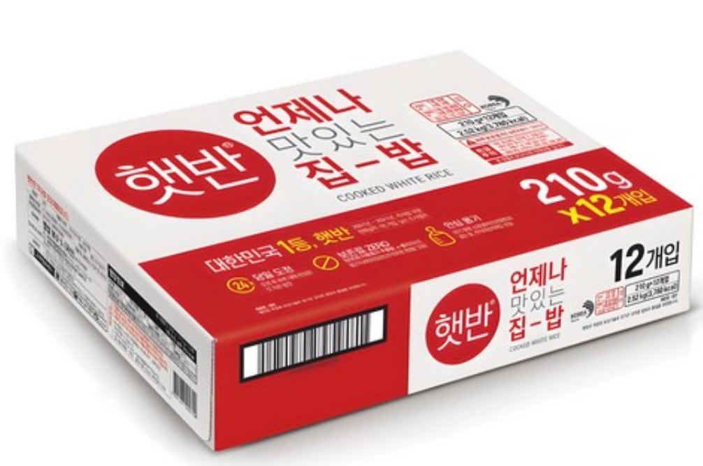[ヘッパン, 韓国産米] 即席白米ご飯210g,36個, 電子レンジ 2分, 即席調理ご飯 7,200円