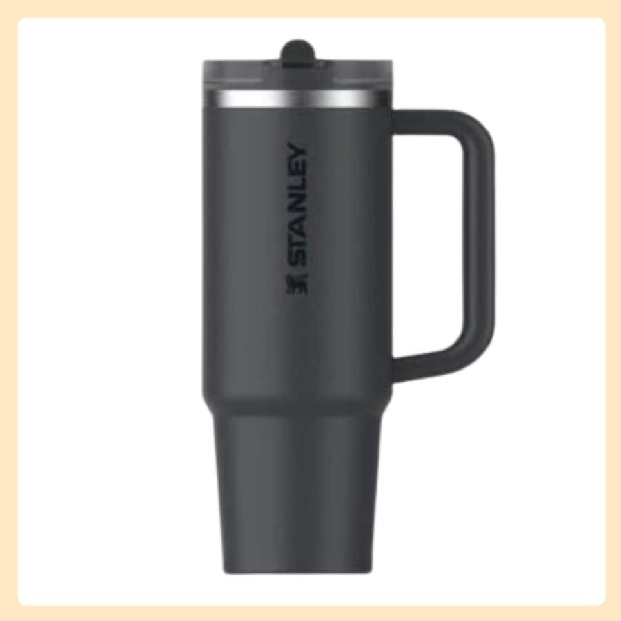 [正規品] クエンツァ プロツアー フリップ ストロー タンブラー 887ml (ブラック2.0)