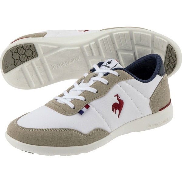 ルコック Le coq sportif ラ セギュール ワイドホワイト ネイビー レッド カジュアル シューズ QL3VJC07WN-F