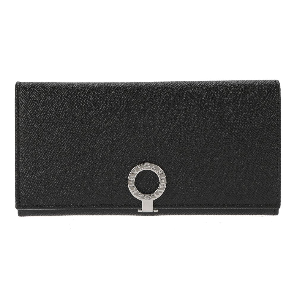 BVLGARI 30412 BB ブルガリ ブルガリブリガリ 長財布 レザー ブラック/ブルー/シルバー