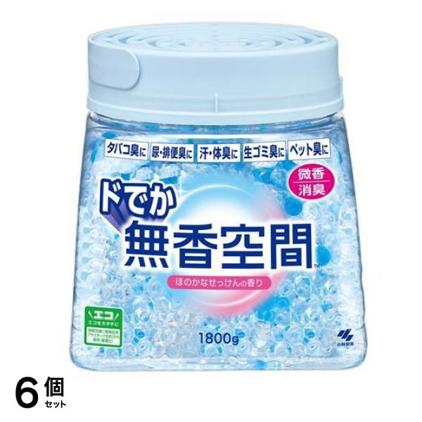 ドでか ほのかなせっけんの香り 微香タイプ 1800g (本体) 6個セット
