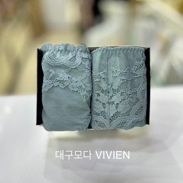 スパンコール ジャカードレース パンツ 2枚セット OGR_DG