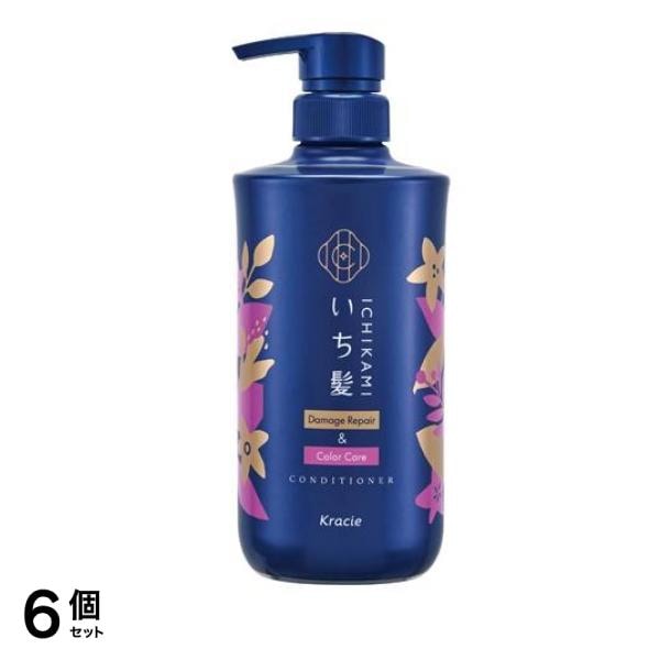 いち髪 ダメージリペア&カラーケア コンディショナー ポンプ 480g 6個セット