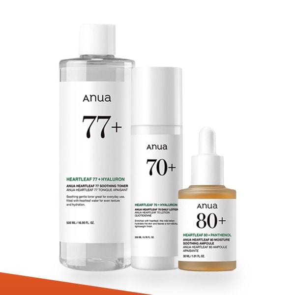 基礎セット3種トナー500ml+デイリーローション200ml+水分鎮静アンプル30ml 4,932円