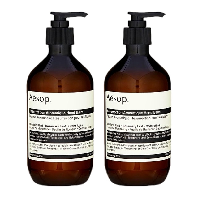 イソップ アンドラム アロマティック ハンドバーム (旧：レスレクション) 500ml x 2 お得な2個セット