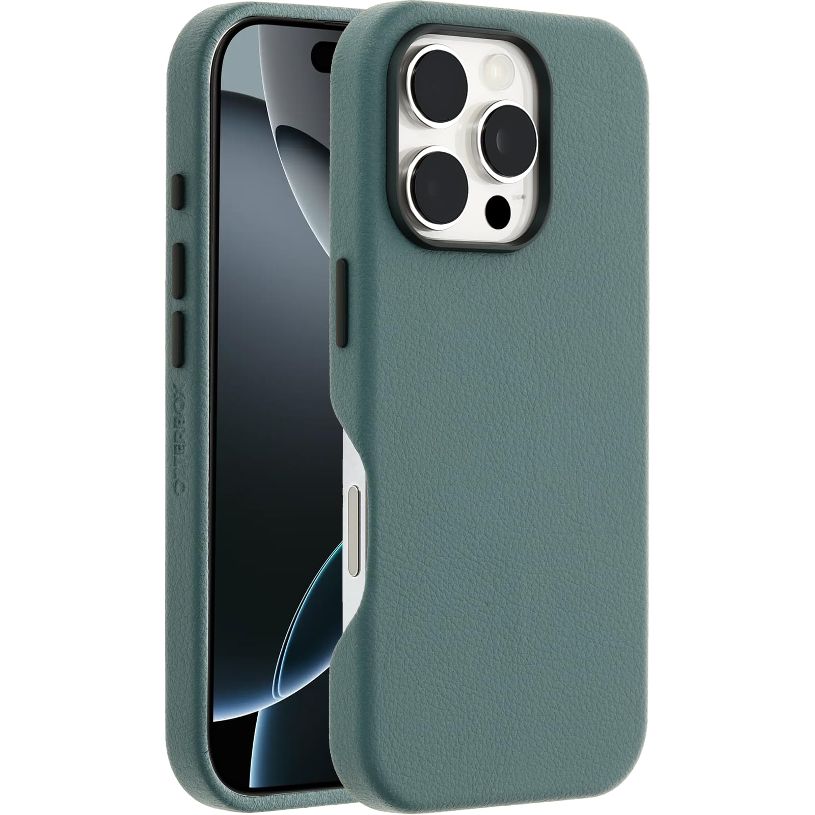 【OtterBox】全米No1ブランド 軍事規格の3倍の強度 iPhone 16 Pro用 耐衝撃 衝撃吸収 米軍MIL規格 Magsafe対応 サボテンレザーケース Symmetry Cactus