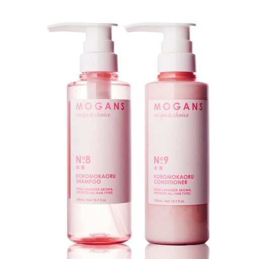 MOGANS (モーガンズ) 衣薫 (ころもかおる) アミノ酸シャンプー & アミノ酸コンディショナー セット 各300mL (アロマ 無添加シャンプー オーガニックシャンプー ノンシリコン トリート