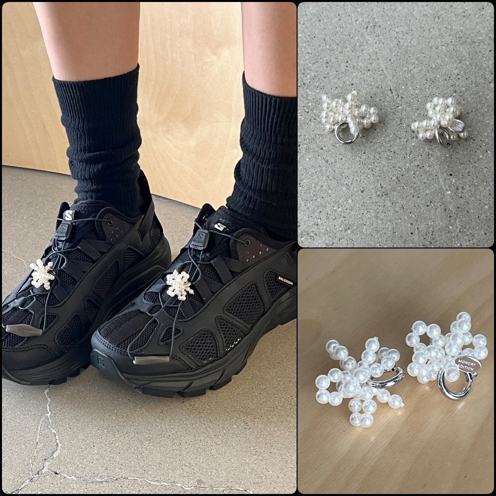 【Monday Edition】PEARL PULL BOW SHOELACE CHARMS(SET)