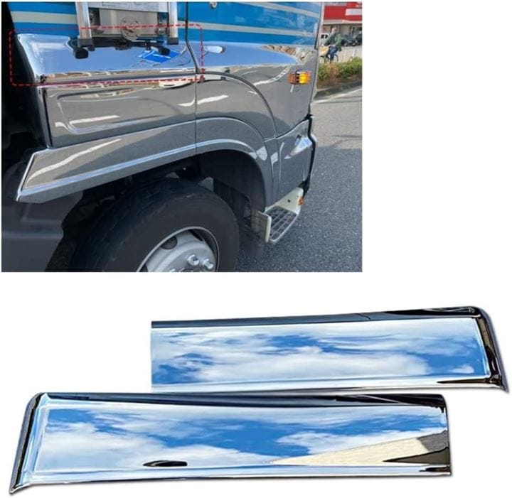 日野 ひのう 17プロフィア ハーフタイプ グランドプロフィア メッキ フェンダーアッパーパネルセット トラック用品 メッキパーツ 外装