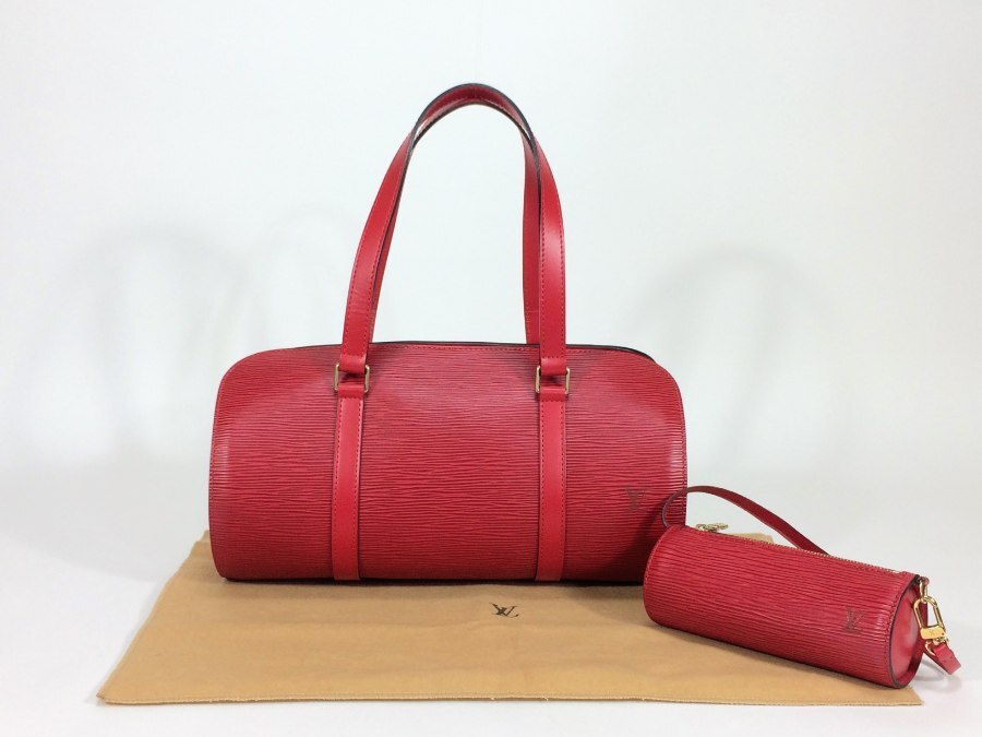 ハンドバッグ エピ スフロ ポーチ付き レザー レッド 【中古品】 67,518円