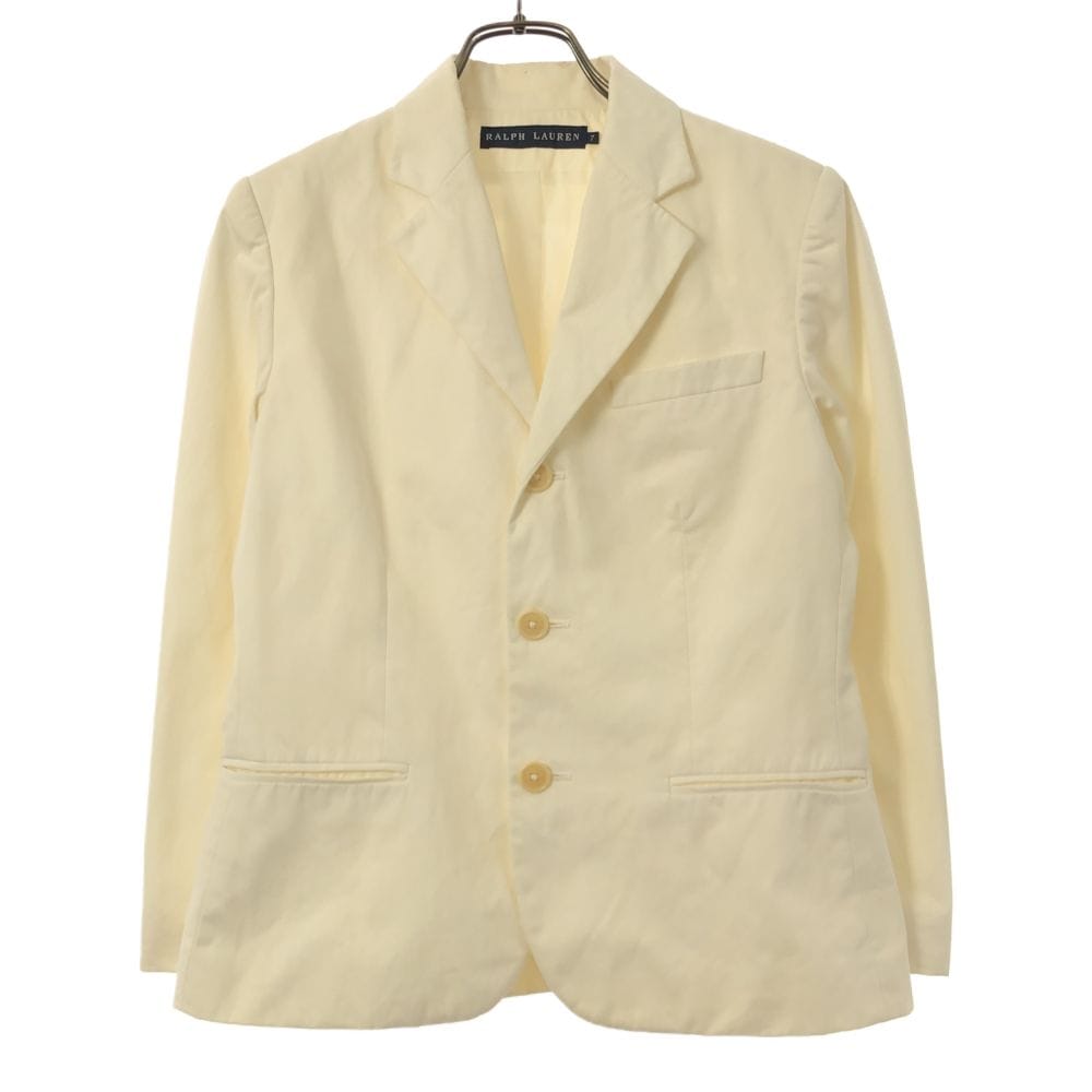 日本製 テーラードジャケット ７ ホワイト レディース