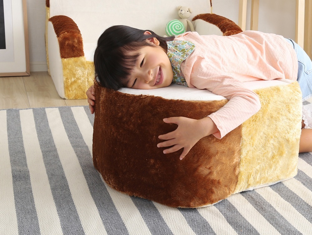 クッション 座布団 食パン型 ビッグクッション 日本製 ふわふわ 低反発 ぬいぐるみ かわいい しっとり もっちり ２枚入り