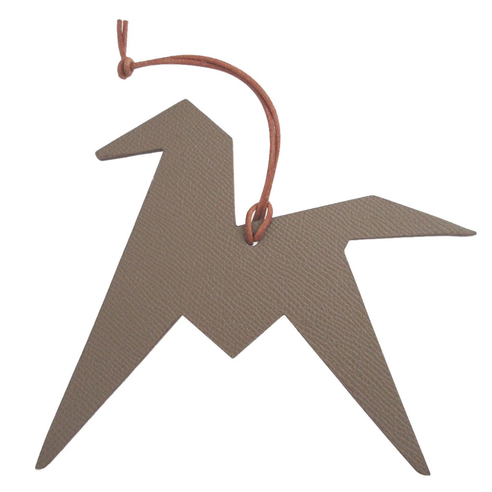 新品同様 馬 2017 オーナメント プティアッシュ キーホルダー ヴォーエプソン/トゴ/エプソン エトゥープ 1092【中古】 レディース