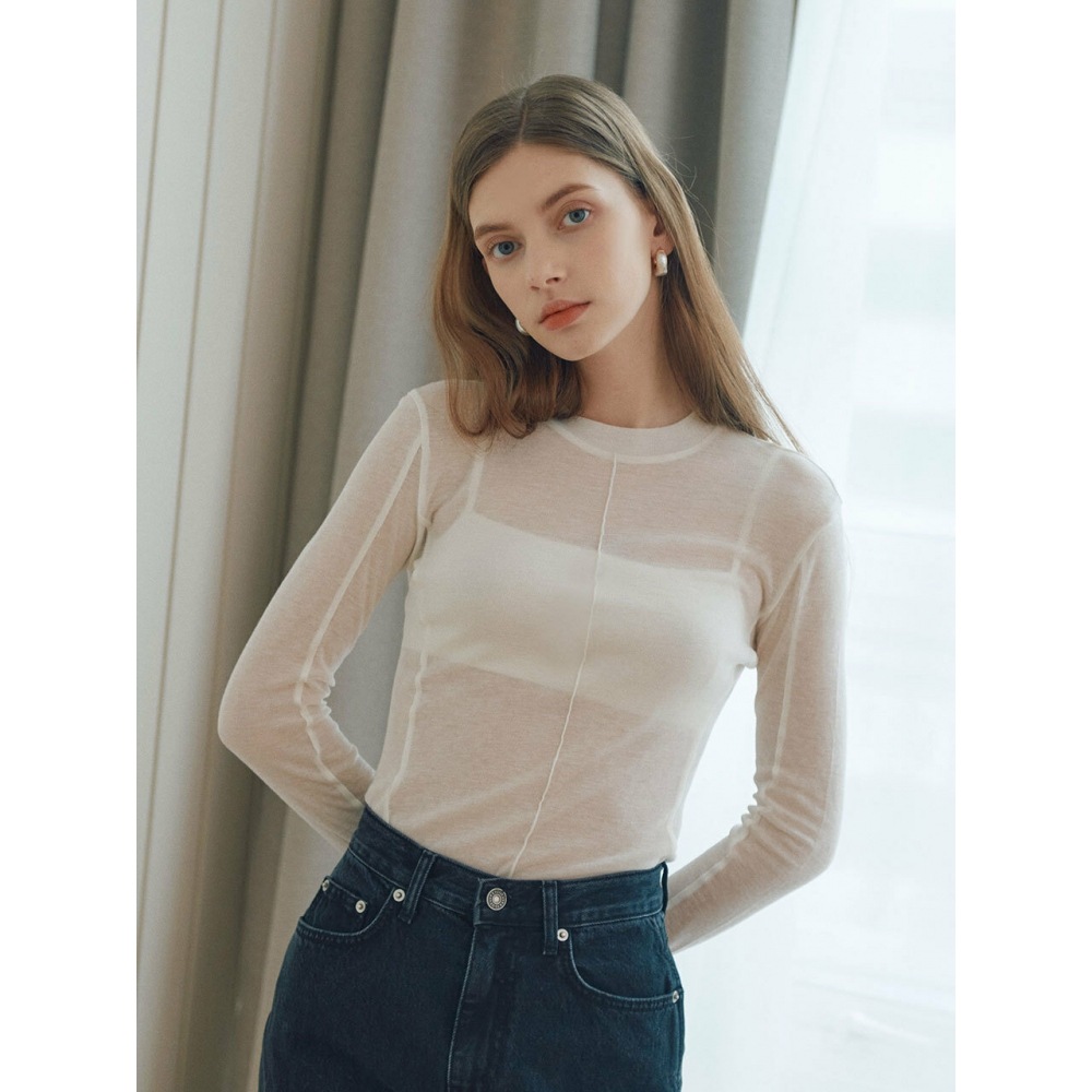 ルーヴル シースルージャージートップ SW2SE524 3color