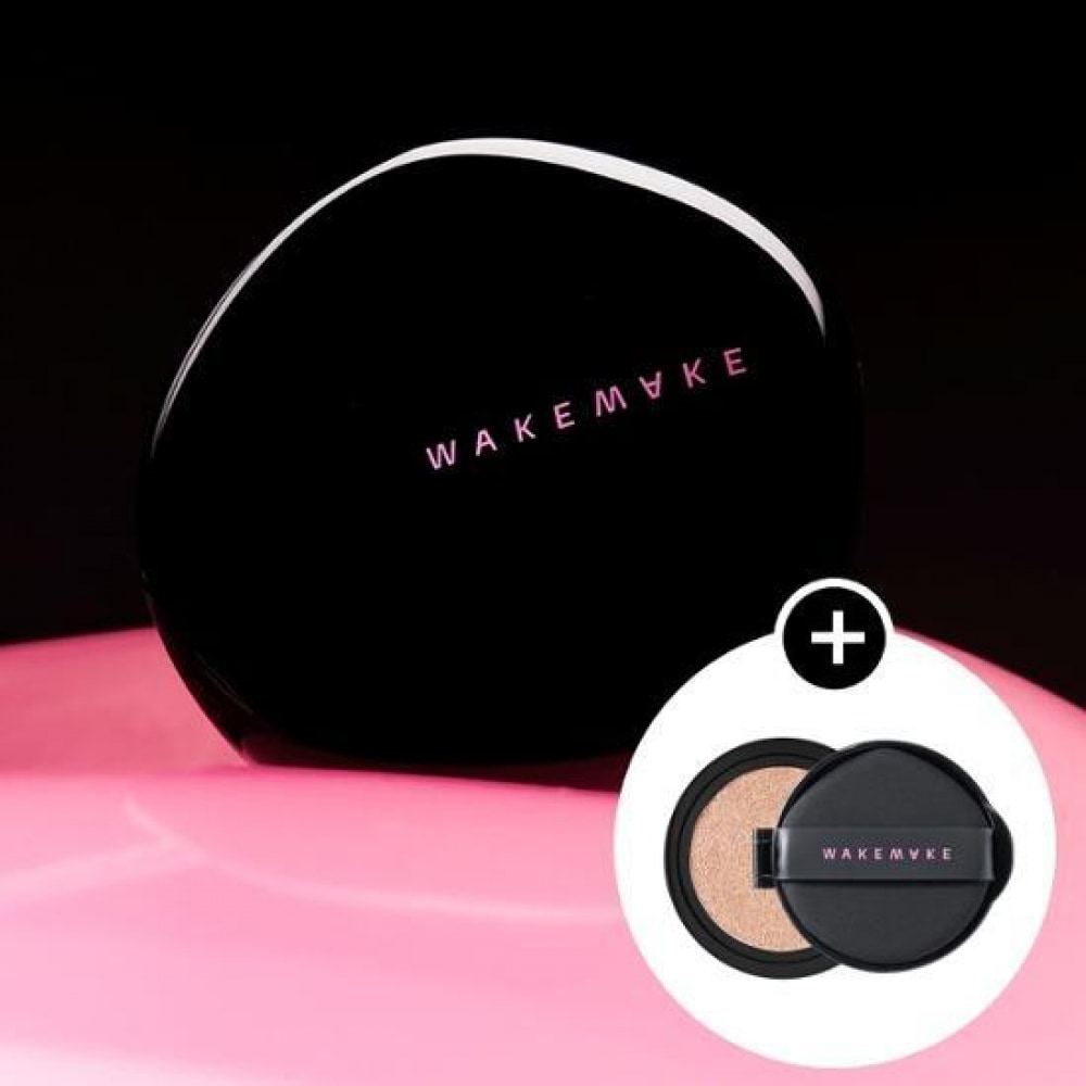 WAKEMAKE [ブラックハッシュエディション] WAKEMAKE ウォーターベルベットカバークッション (プランニング/単品) [ミニクッション+ポーチ] 23 ベージュ