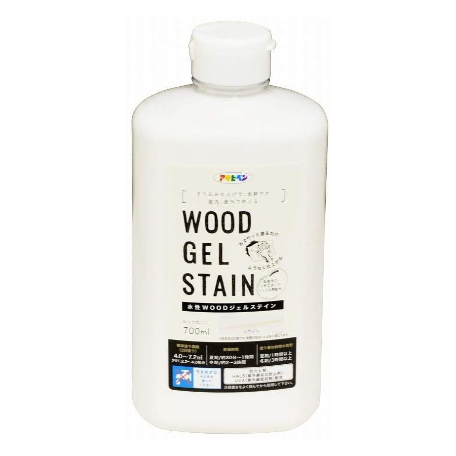（まとめ買い）水性WOODジェルステイン 700ml ホワイト [x3]