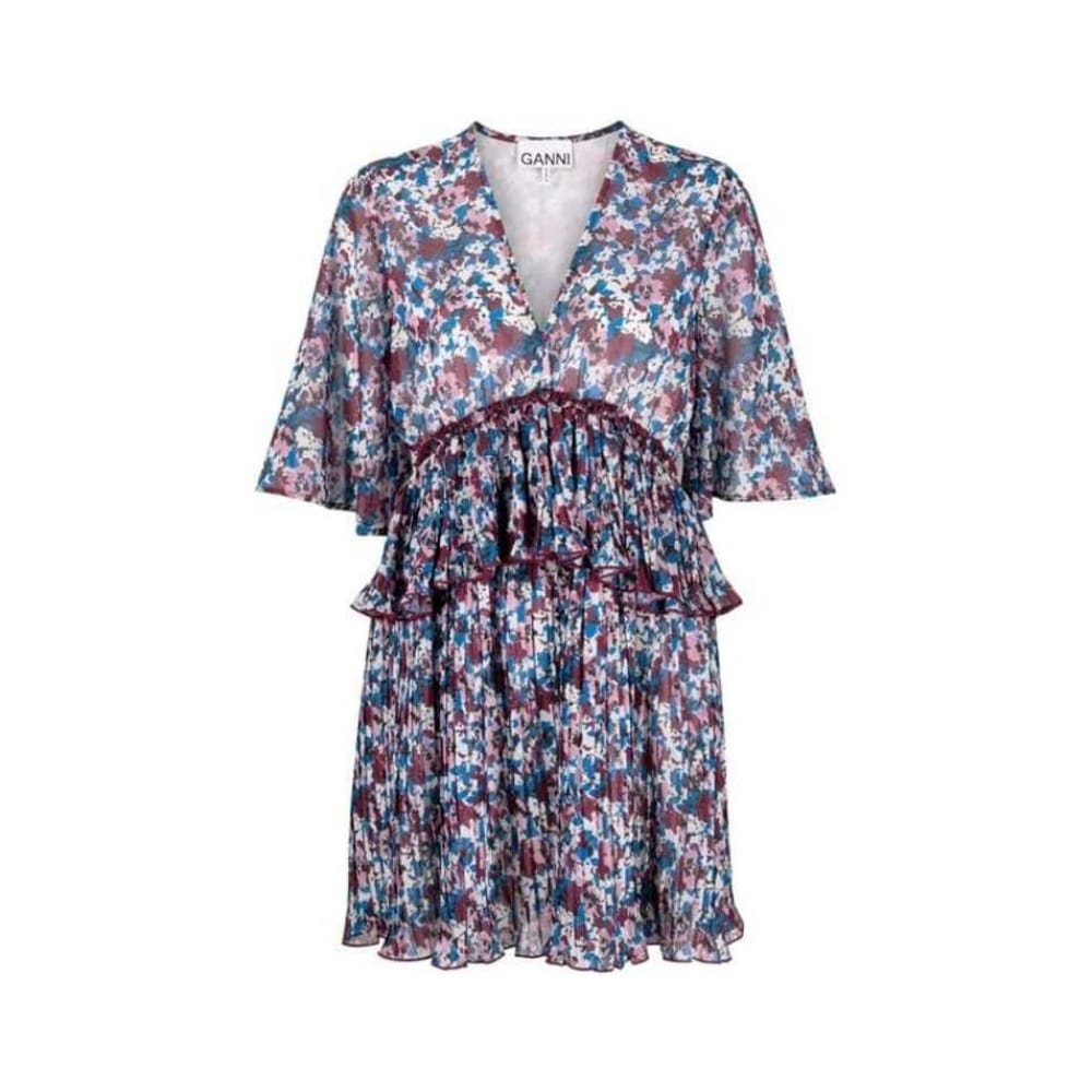 24SS ガルニ女性用フローラルプリントミニドレス F8864 999 マルチカラー BPG