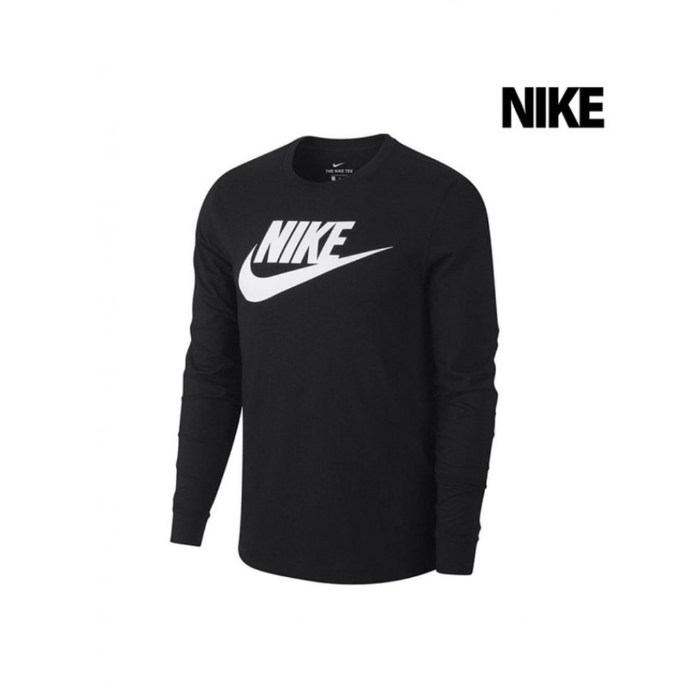 ナイキシューズロングスリーブ T シャツ NSW ロングスリーブアイコンフューチュラブラック CI6291-010