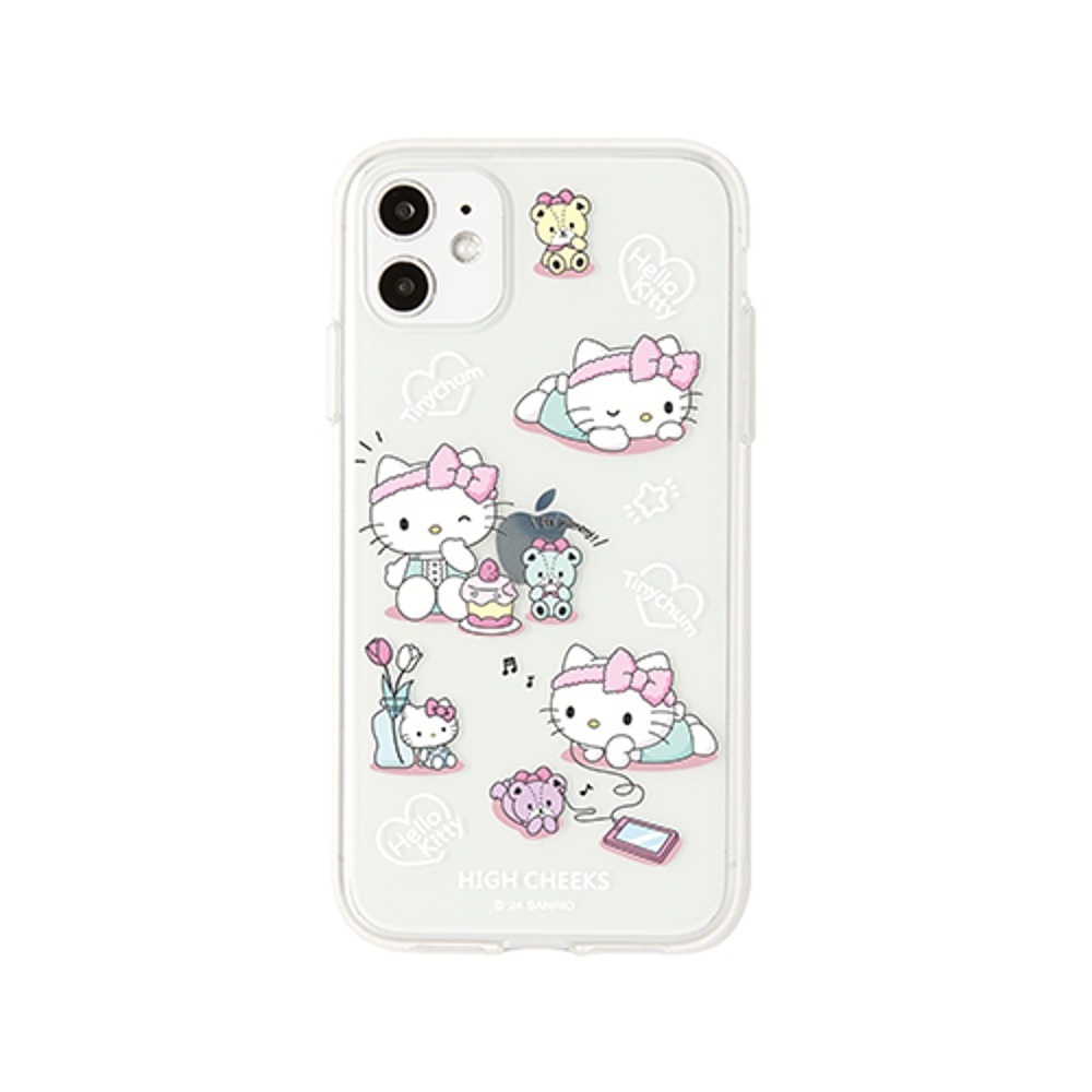 ［HIGH CHEEKS］Hairband Hello kitty Clear Caseスマホケース iPhone case GALAXY case