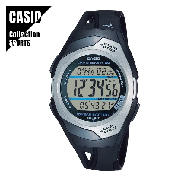 【即納】 国内正規品 CASIO カシオ PHYS フィズ STR-300CJ-1JH ランニングウォッチ グレー×ブラック メンズ レディース 腕時計