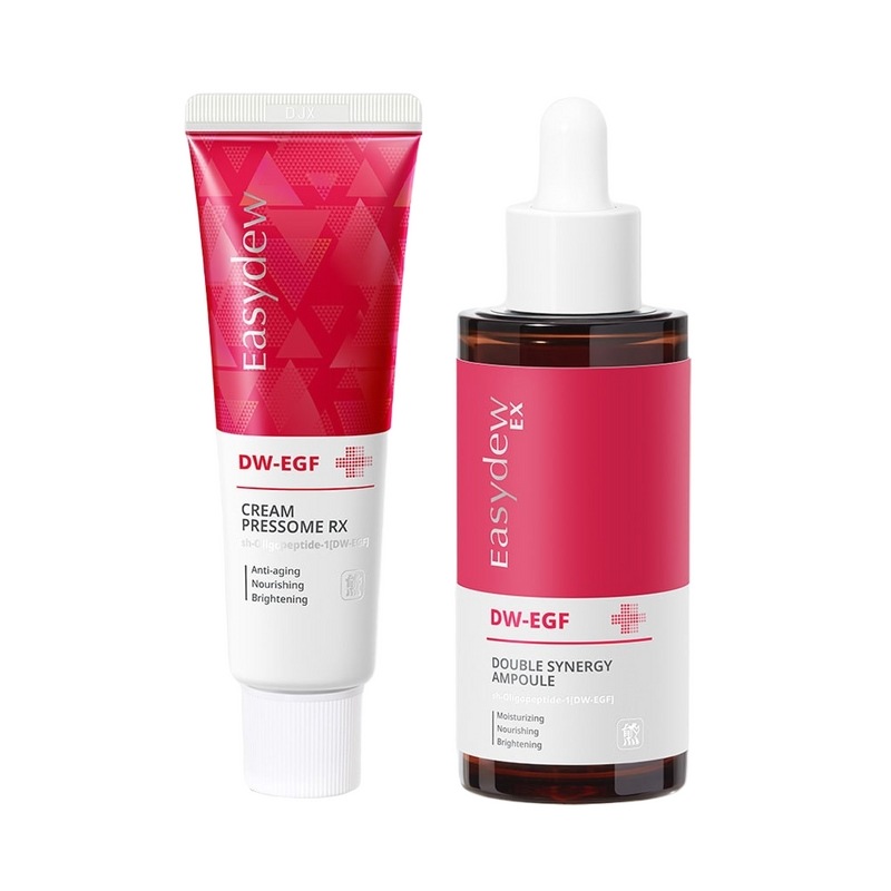 【大雄製薬イージデュ】DW-EGFクリームプレソームRX 50ml+ダブルシナジーアンプル50ml