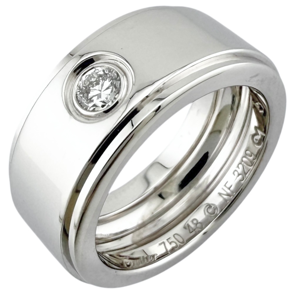 カルティエ フォーチューン リング 指輪 8号 18金 K18ホワイトゴールド ダイヤモンド CARTIER 中古 美品