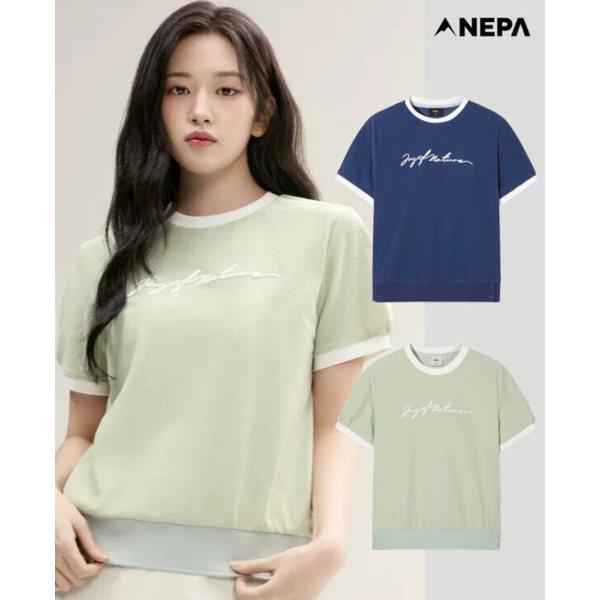 女性アイスステリー半袖ラウンドTシャツ（2カラー）7M45318_GN