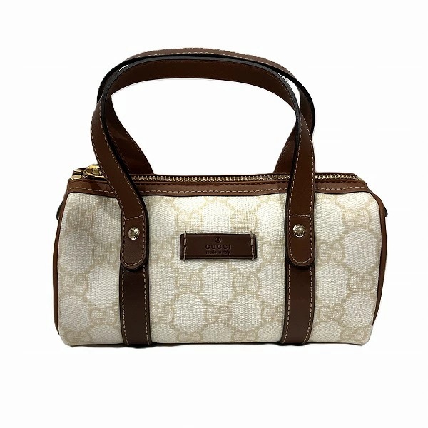 グッチ GGスプリーム ミニボストン 190400 バッグ ハンドバッグ ポーチ 【中古】ハンドバッグ