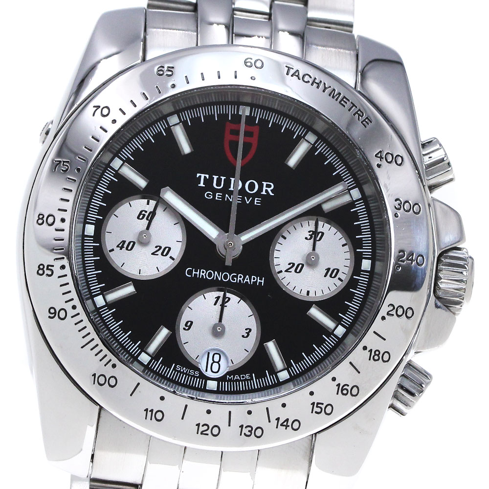 チュードル TUDOR 20300 スポーツライン クロノグラフ 自動巻き メンズ _862825【中古】