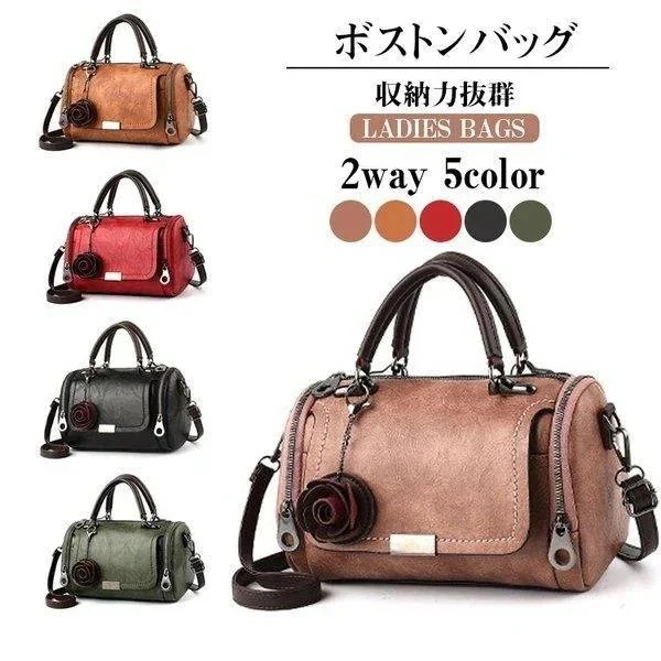 ボストンバッグ ハンドバッグ レディース バッグ ショルダーバッグ 2way 大容量 手提げバッグ
