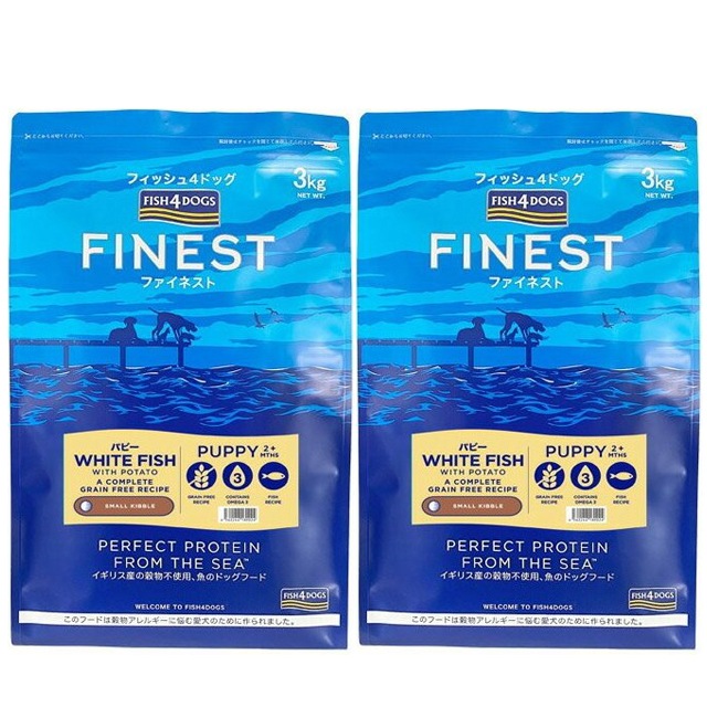 フィッシュ4 ドッグ パピー 小粒3kg 2個セット