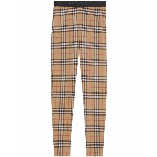 BURBERRY Women Leggings 8049478 BELVOIR LT A7028 BROWN BLACK