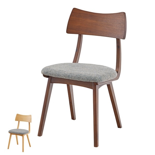 ダイニングチェア チェア 座面高44.5cm 木製 天然木 木目 布張り ファブリック 椅子 イス ダイニングチェアー いす チェアー 食卓椅子 リビングチェア 木製チェア おしゃれ 北欧