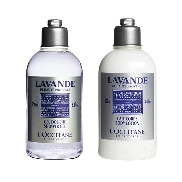 ギフトセット ラベンダー ボディケア ボディローション ボディ用乳液 250ml シャワージェル ボディ用洗浄料 250ml 男性 女性 男女兼用 誕生日
