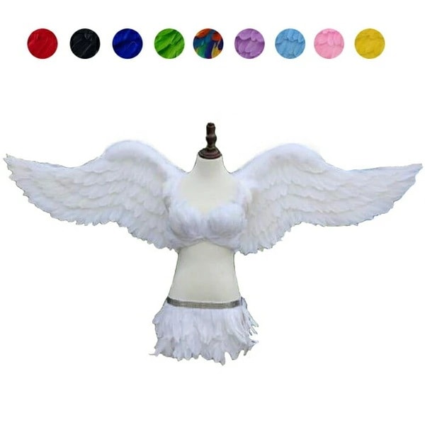 【期間特典】天使 羽 コスプレ 道具翼 wing ウイング ホワイト ブラック 10colors 160cm 天使みたい 妖精 悪魔 ファッションショー パーティーグッズ 撮影 ステージ道具 イベント