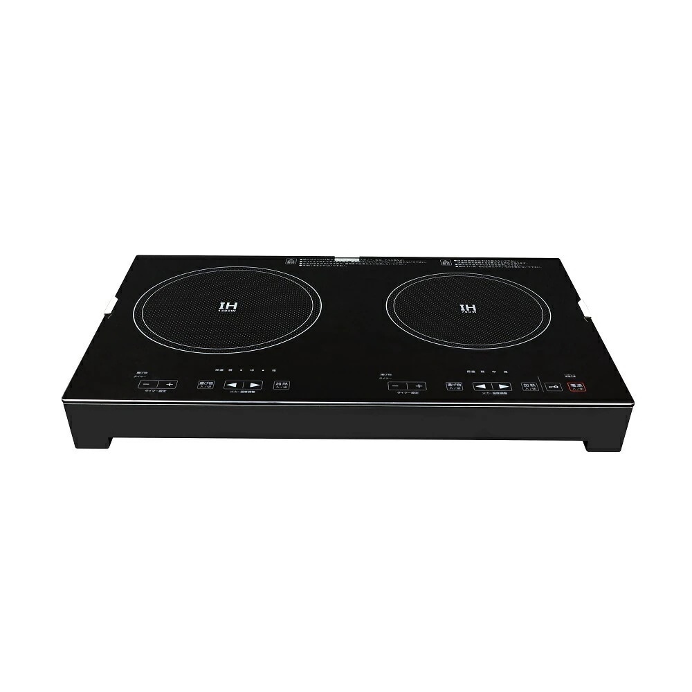 エスケイジャパン 2口IH調理器 SKJ-YA142H IH調理器 クッキングヒーター IH 置くだけ 簡単設置 コスパ