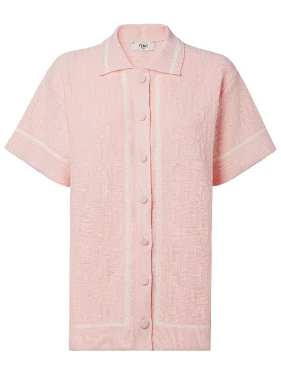 FENDI Women Polo Shirts FZE584 AV8Q F1WX8 POWDER PINK