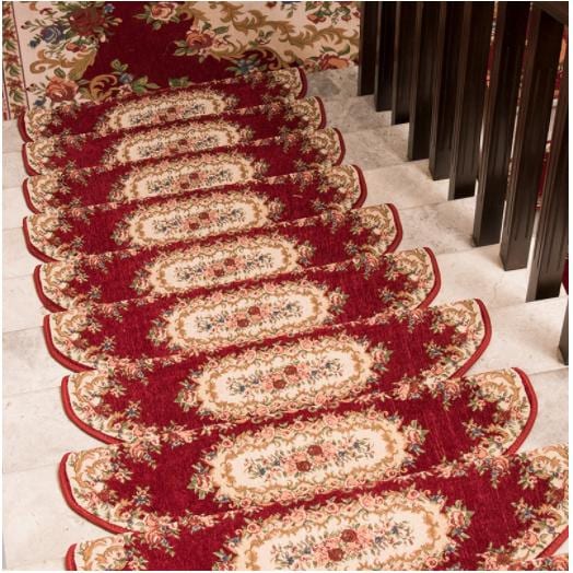 [Sahayo]階段マット 滑り止め 折り曲げ 15枚セット 洗える 子供 高齢者　小型犬 老犬 シニア犬 高齢犬 防音 足音 キズ防止 転倒防止 ペット 寒さ対策