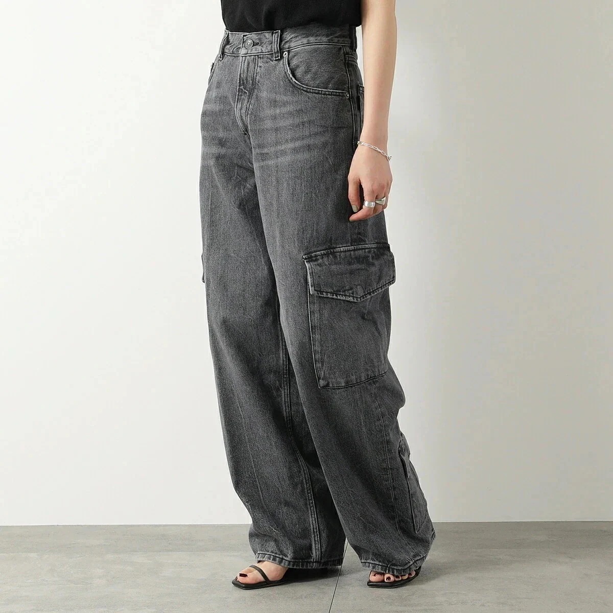 HAIKURE ハイクル ジーンズ BETHANY CARGO ベサニー カーゴ HEW03321DF118 レディース デニムパンツ L0759/MARBLE 【mega】